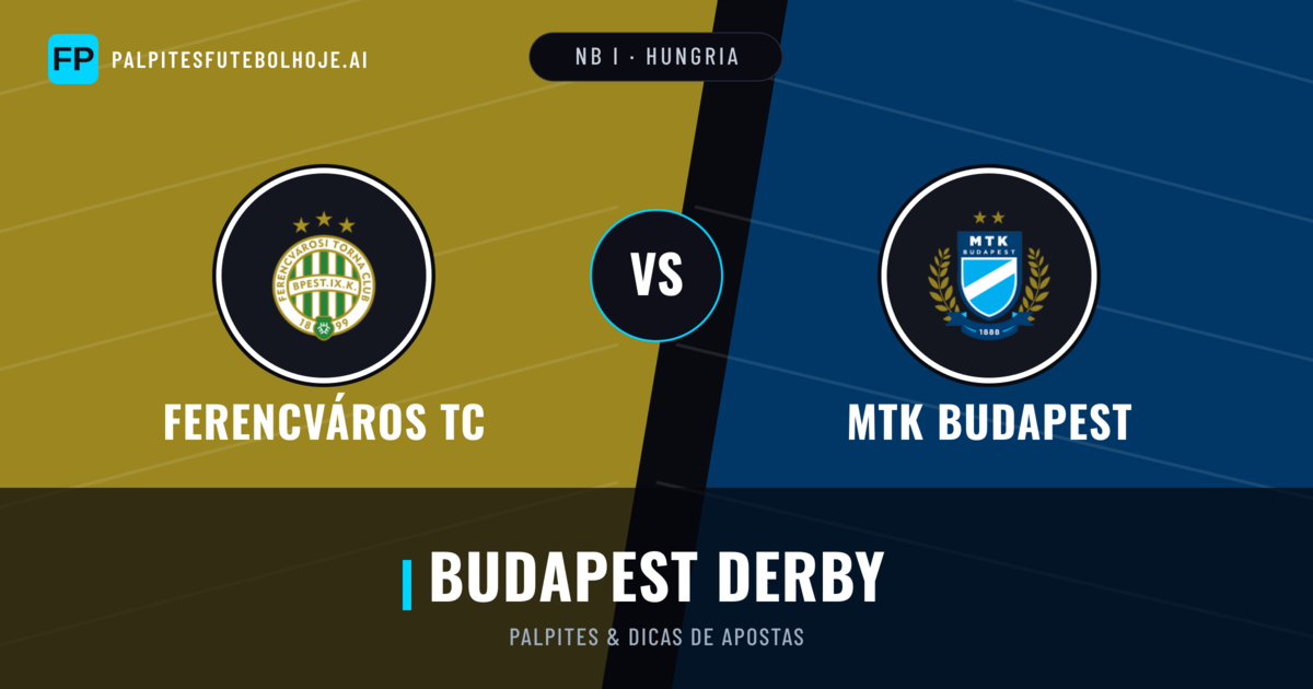 Ferencváros TC vs MTK Budapest Palpites & Estatísticas