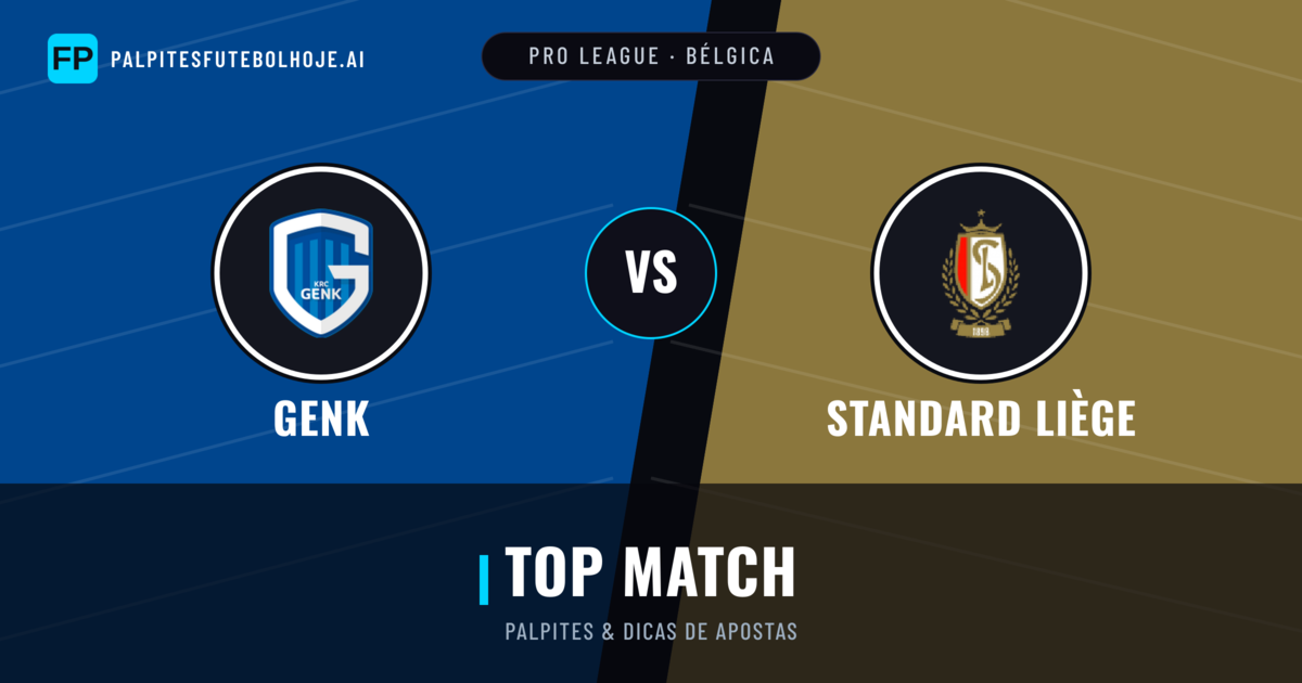 Genk vs Standard Liège Palpites & Estatísticas