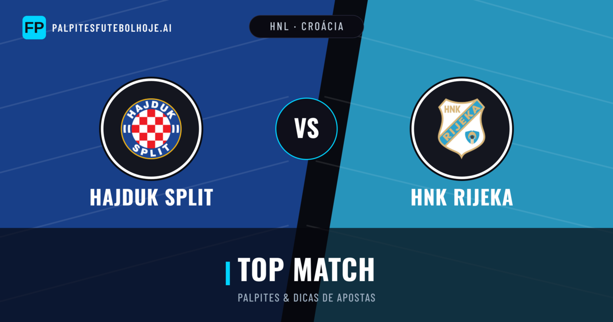 Hajduk Split vs HNK Rijeka Palpites & Estatísticas