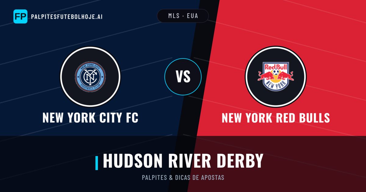 New York City FC vs New York Red Bulls Palpites & Estatísticas
