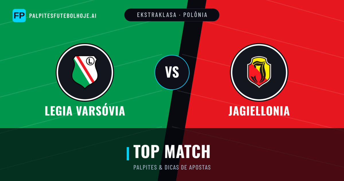 Legia Varsóvia vs Jagiellonia Palpites & Estatísticas