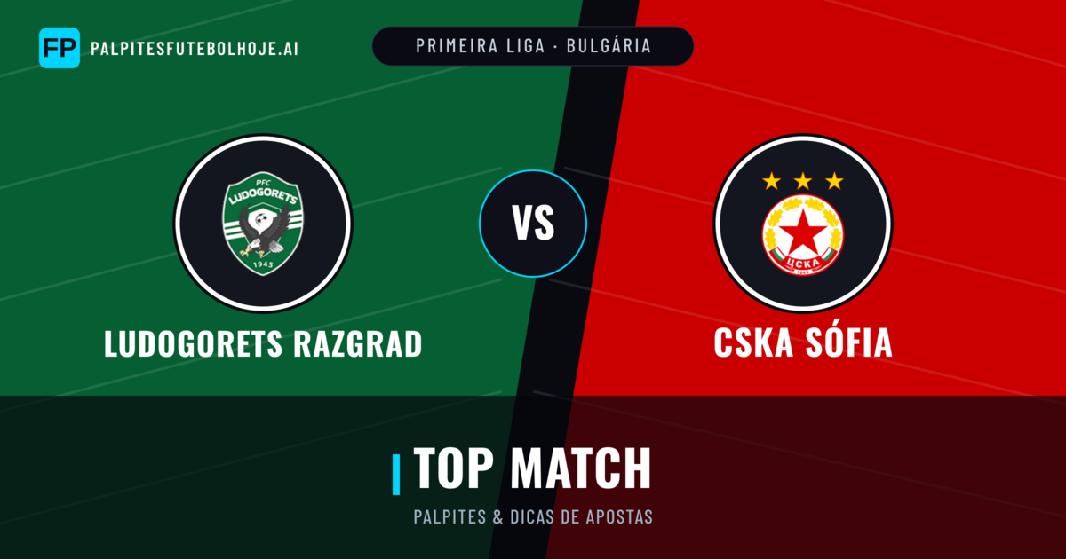Ludogorets Razgrad vs CSKA Sófia Palpites & Estatísticas