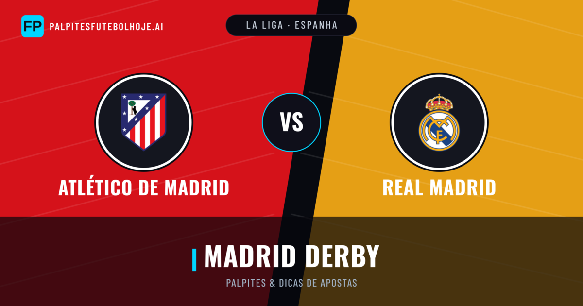 Atlético de Madrid vs Real Madrid Palpites & Estatísticas