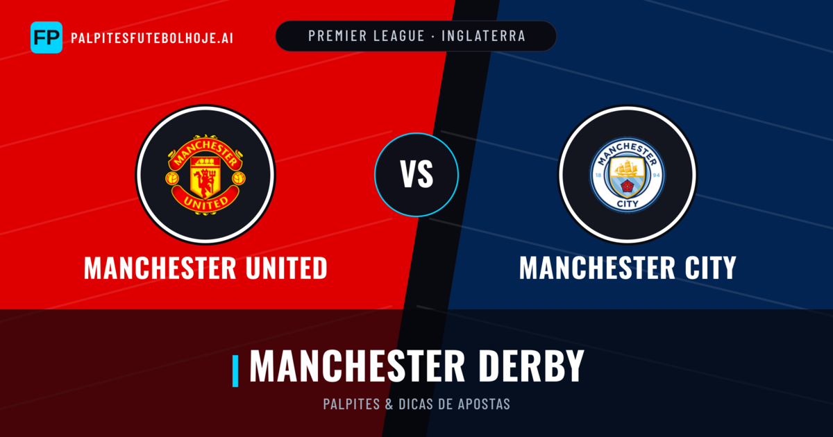 Manchester United vs Manchester City Palpites & Estatísticas