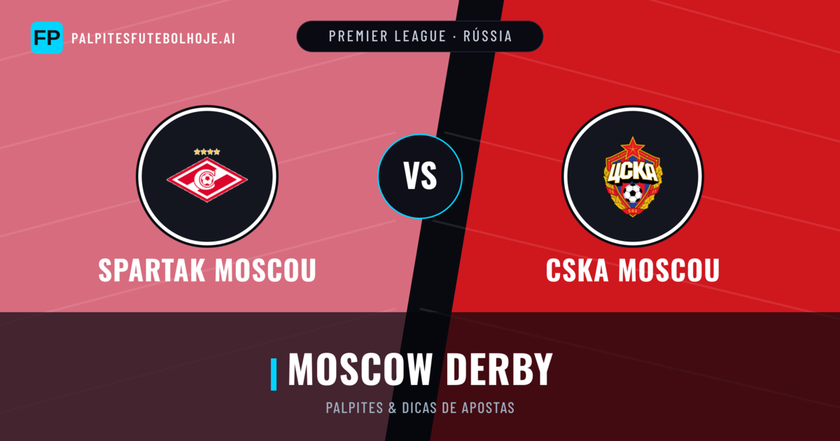 Spartak Moscou vs CSKA Moscou Palpites & Estatísticas