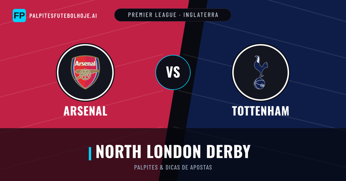 Arsenal vs Tottenham Palpites & Estatísticas