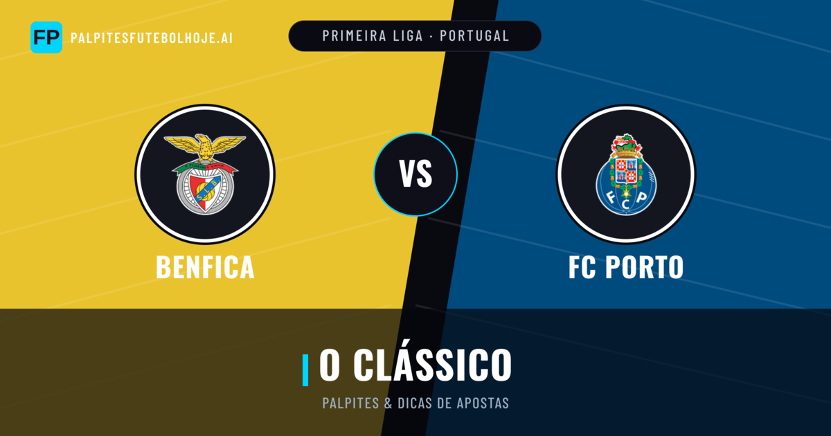 Benfica vs FC Porto Palpites & Estatísticas