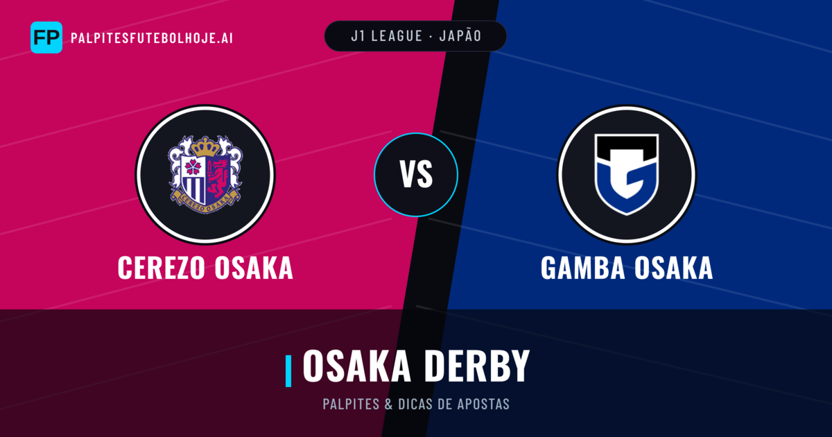 Cerezo Osaka vs Gamba Osaka Palpites & Estatísticas