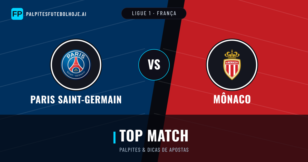Paris Saint-Germain vs Mônaco Palpites & Estatísticas