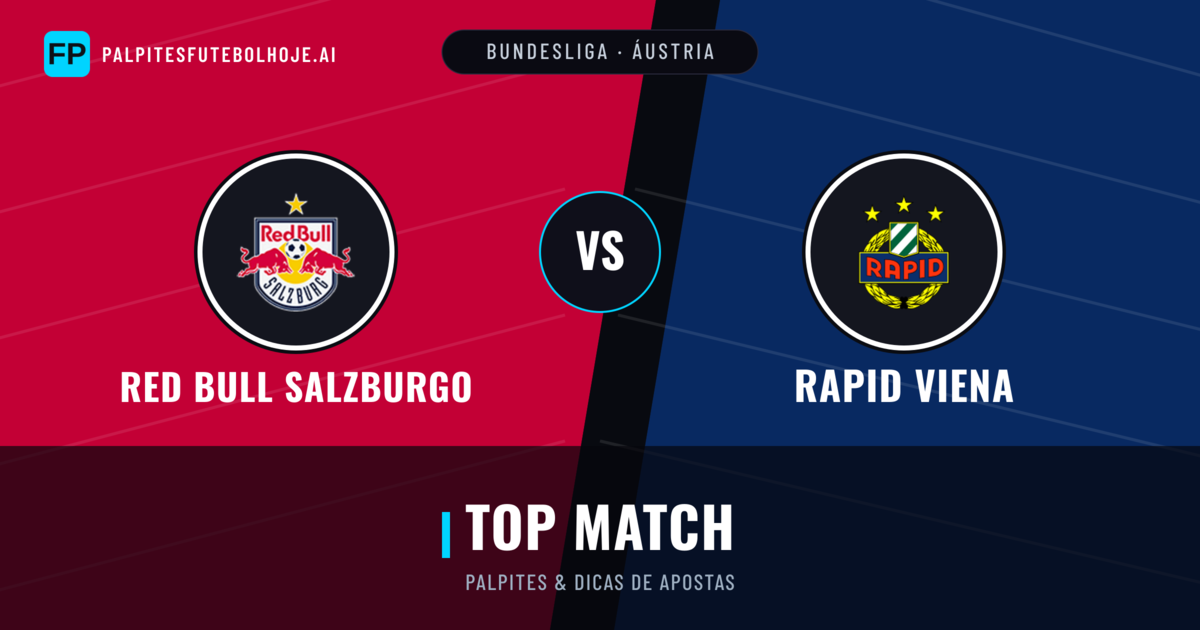 Red Bull Salzburgo vs Rapid Viena Palpites & Estatísticas