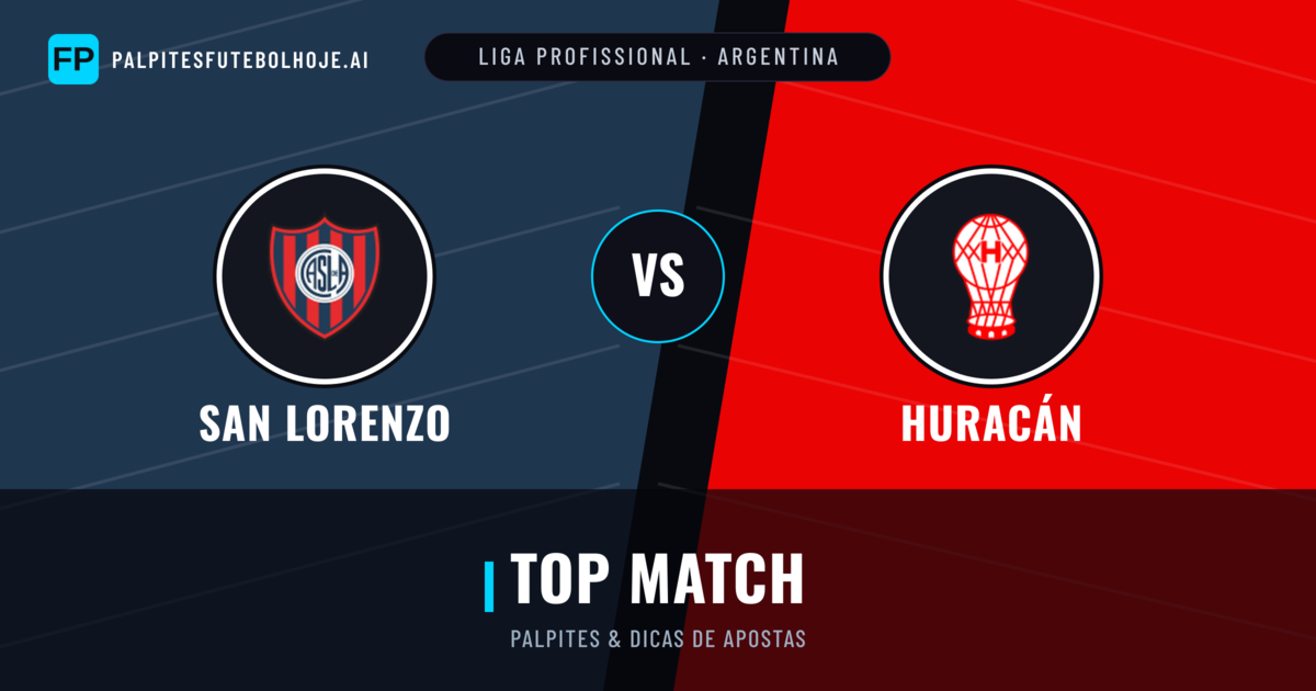 San Lorenzo vs Huracán Palpites & Estatísticas