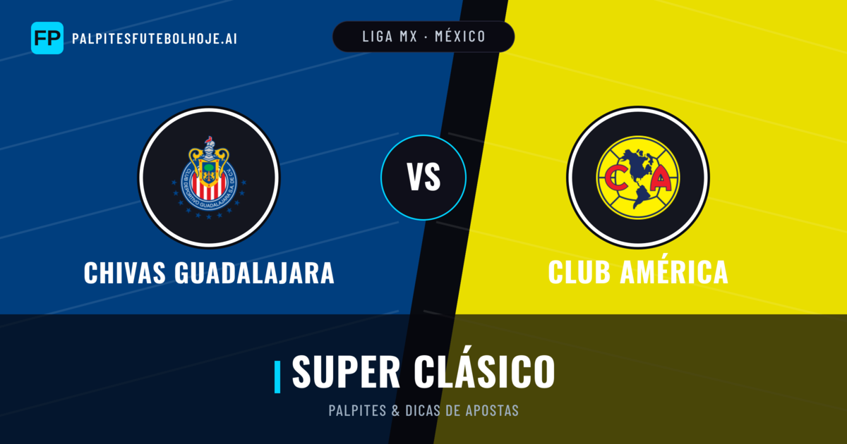 Chivas Guadalajara vs Club América Palpites & Estatísticas