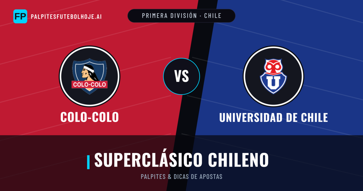 Colo-Colo vs Universidad de Chile Palpites & Estatísticas