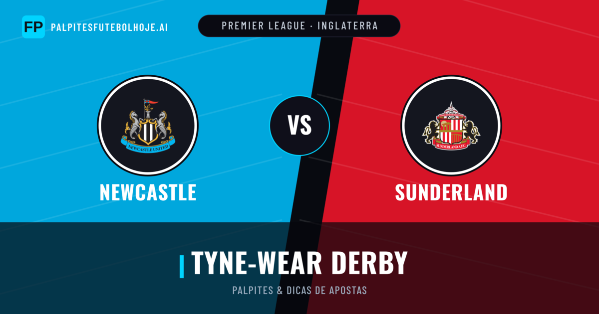 Newcastle vs Sunderland Palpites & Estatísticas