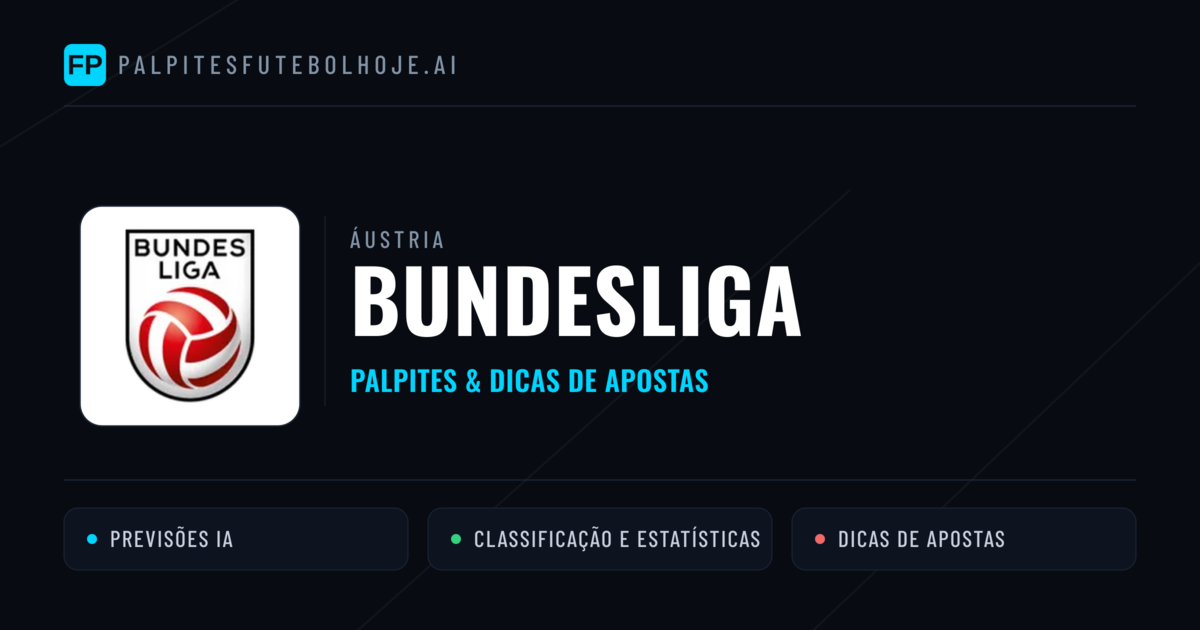 Palpites e Prognósticos de Futebol Áustria Bundesliga