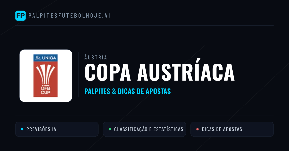 Palpites e Prognósticos de Futebol Áustria Copa Austríaca