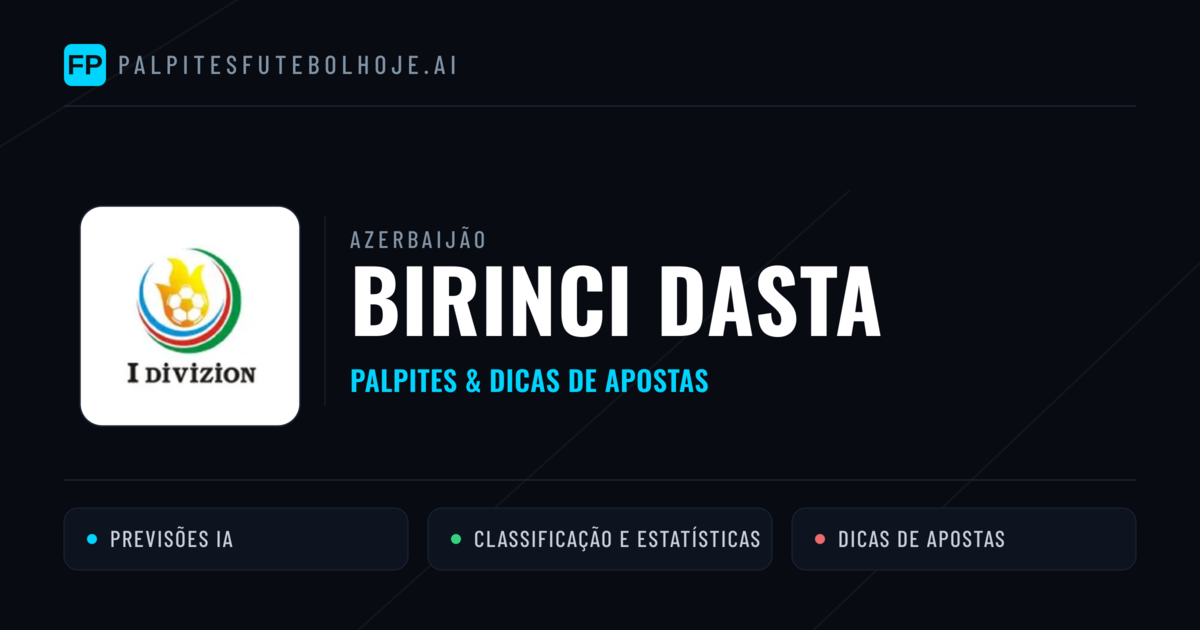 Palpites e Prognósticos de Futebol Azerbaijão Birinci Dasta