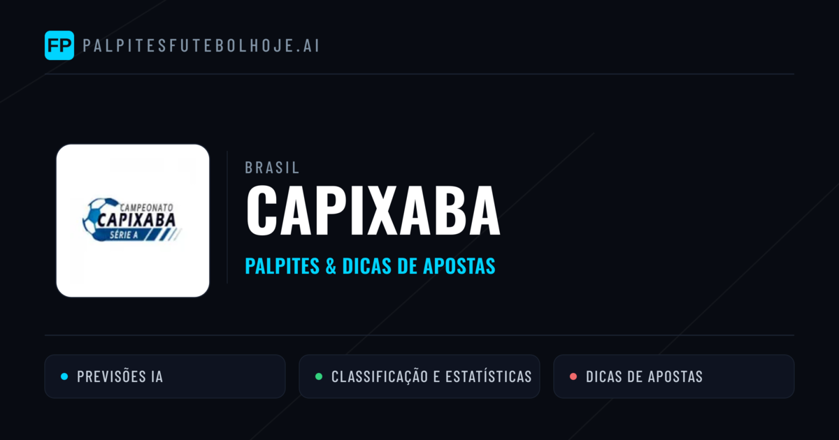Palpites e Prognósticos de Futebol Brasil Capixaba