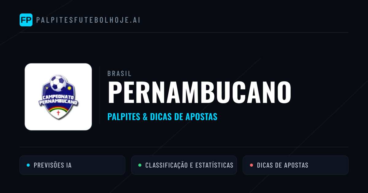 Palpites e Prognósticos de Futebol Brasil Pernambucano