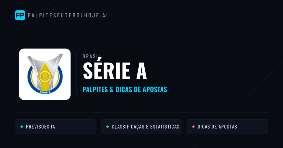 Palpites e Prognósticos de Futebol Brasil Série A