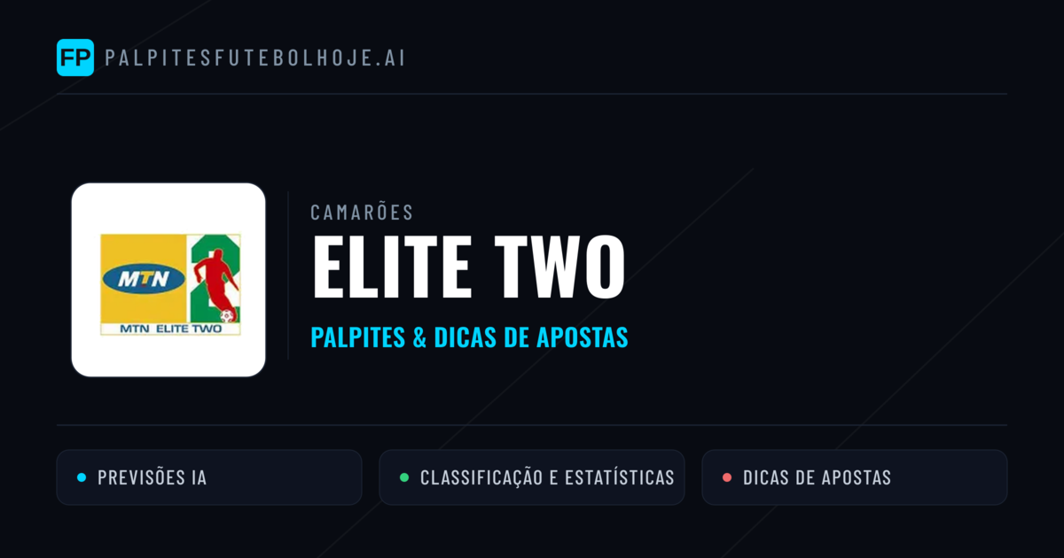 Palpites e Prognósticos de Futebol Camarões Elite Two