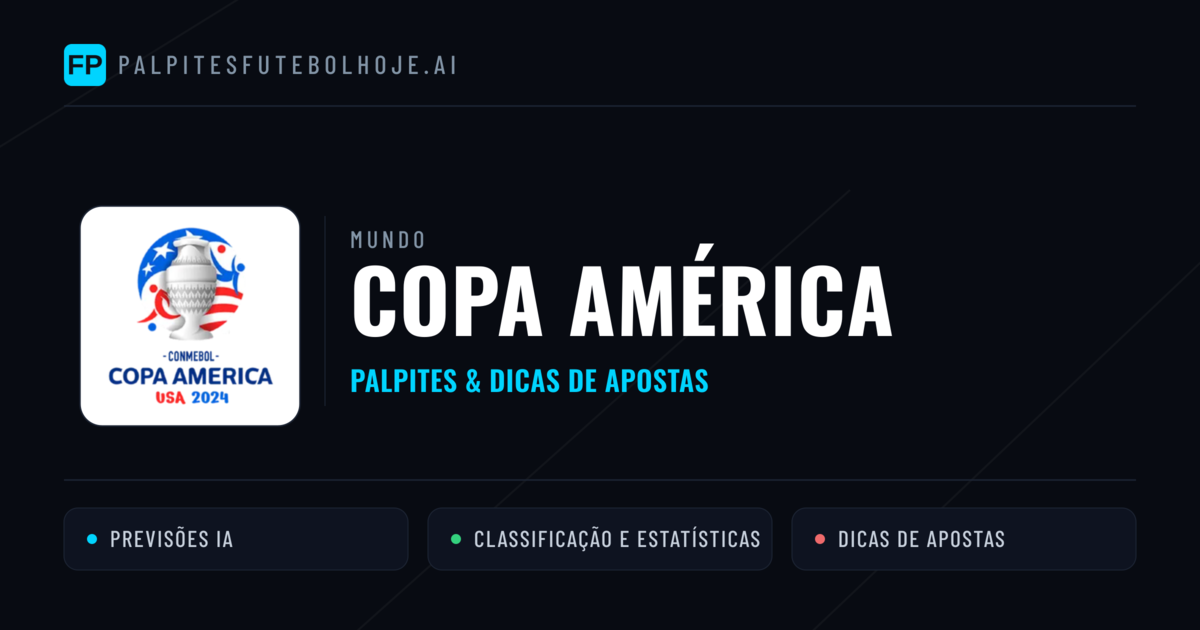 Palpites e Prognósticos de Futebol Copa América
