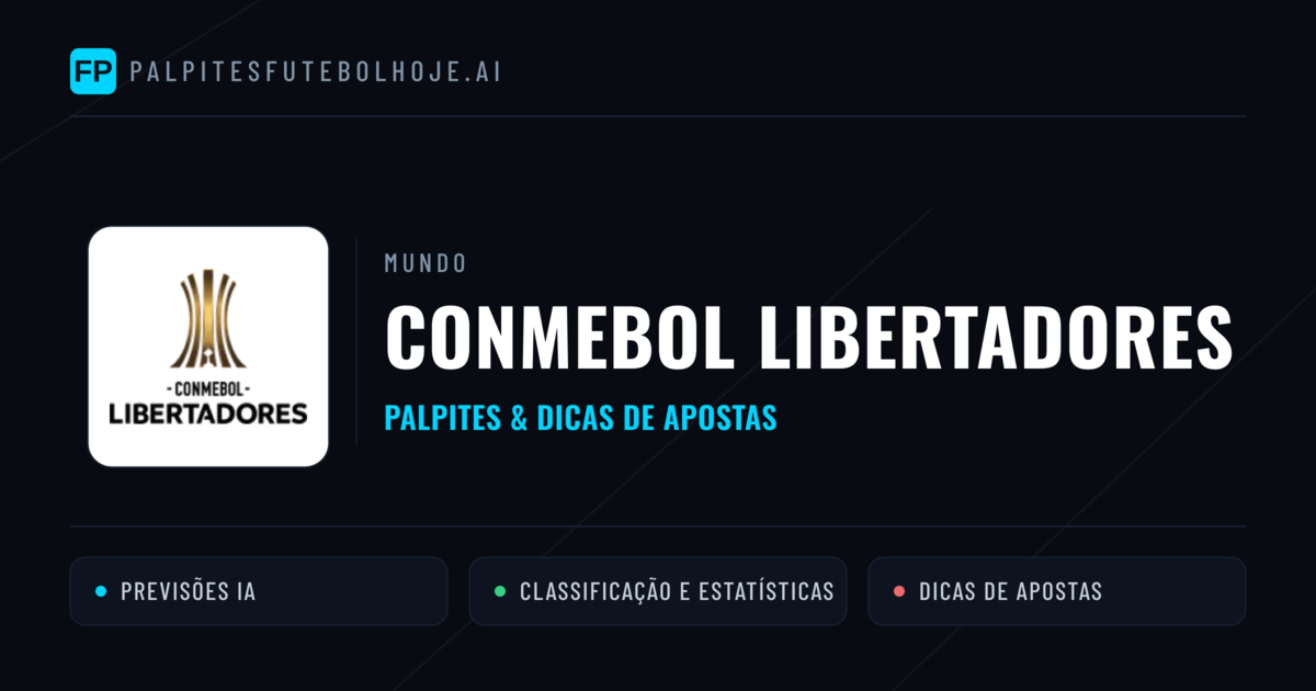 Palpites e Prognósticos de Futebol CONMEBOL Libertadores
