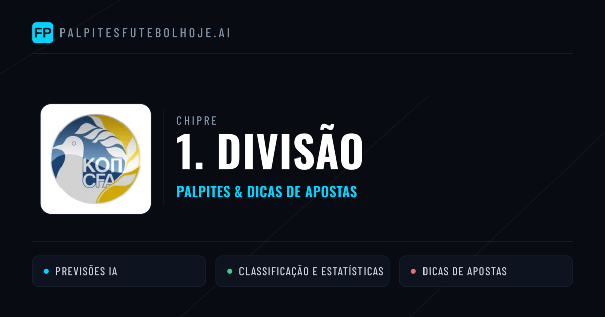 Palpites e Prognósticos de Futebol Chipre 1. Divisão