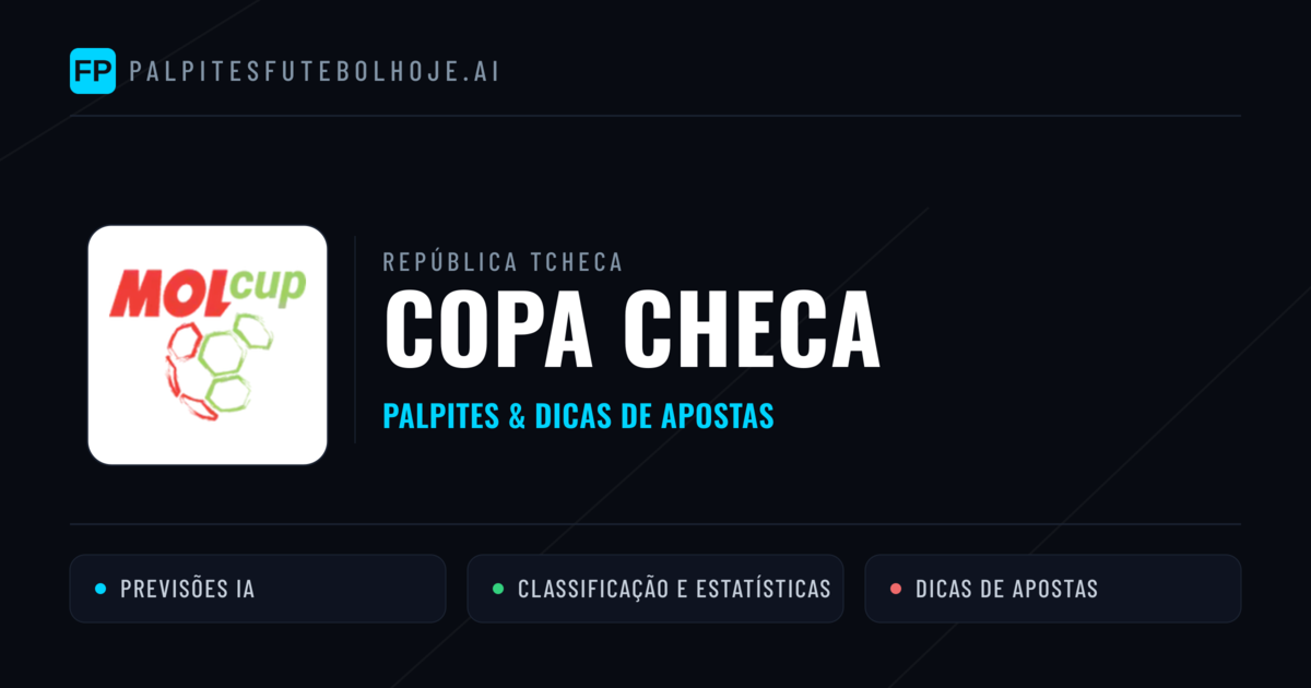 Palpites e Prognósticos de Futebol República Tcheca Copa Checa