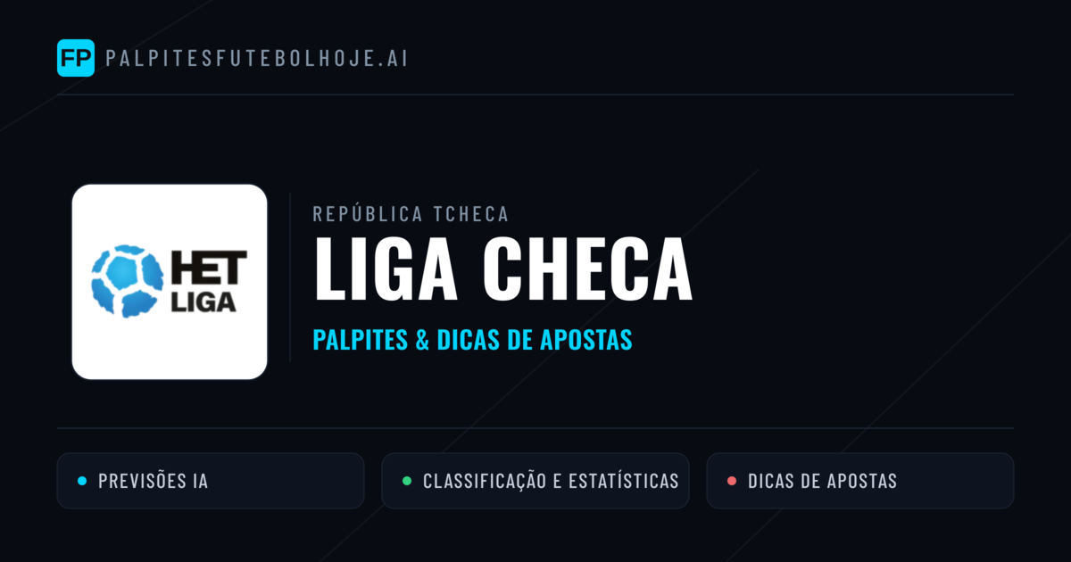 Palpites e Prognósticos de Futebol República Tcheca Liga Checa