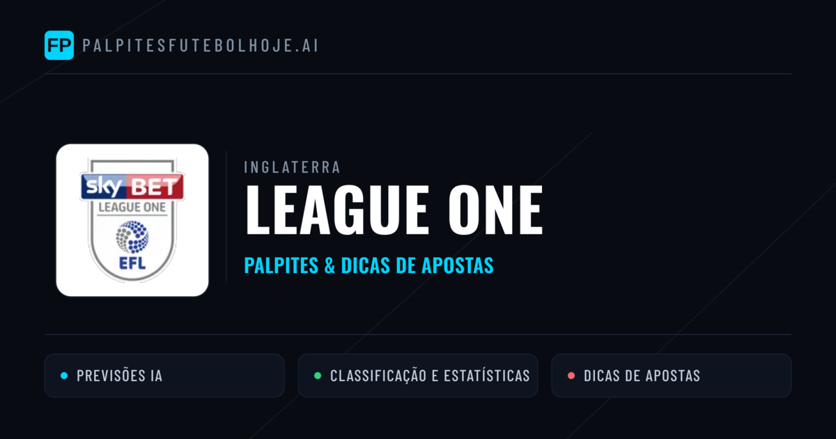 Palpites e Prognósticos de Futebol Inglaterra League One