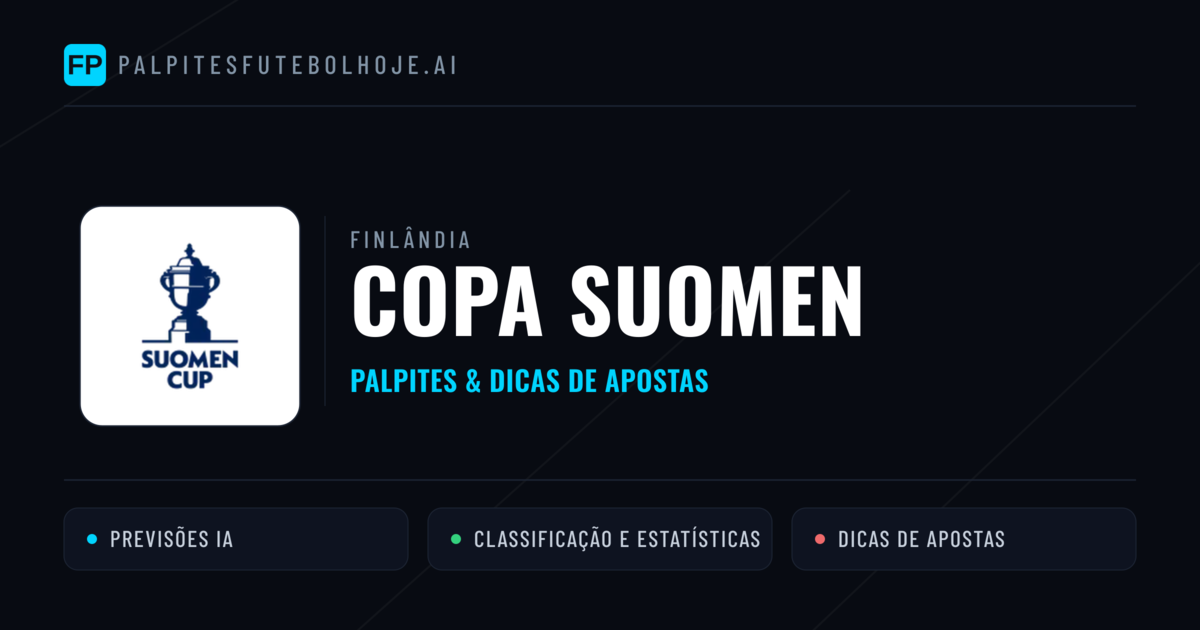 Palpites e Prognósticos de Futebol Finlândia Copa Suomen
