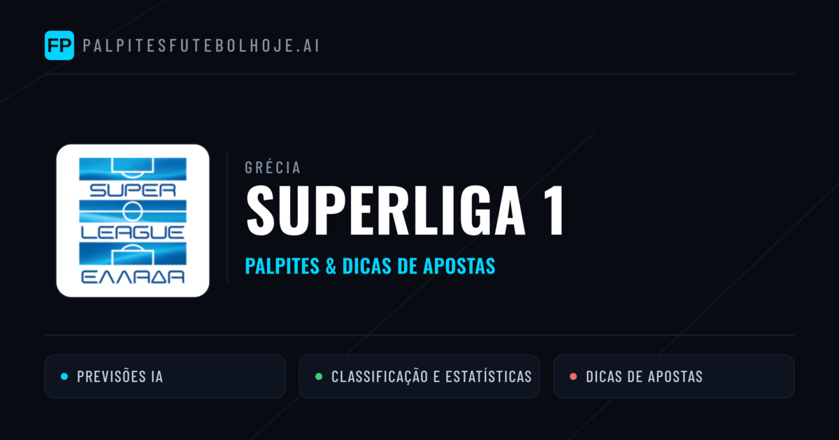 Palpites e Prognósticos de Futebol Grécia Superliga 1