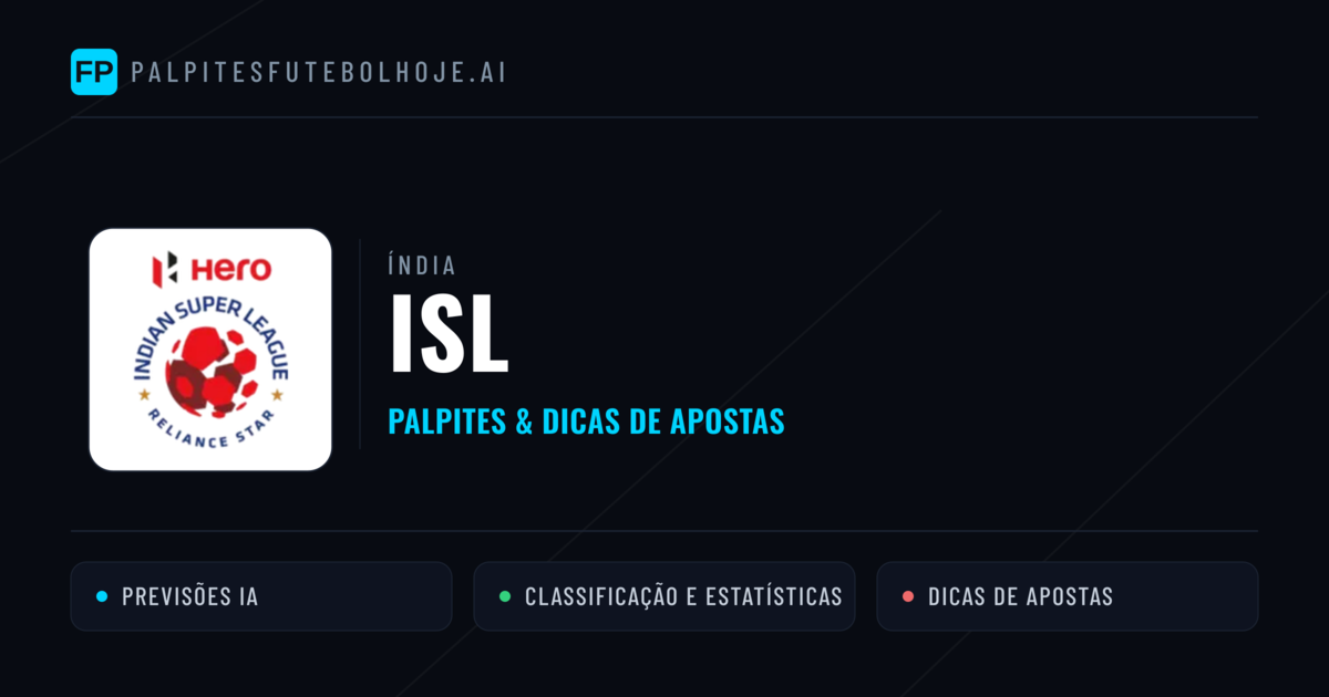 Palpites e Prognósticos de Futebol Índia ISL