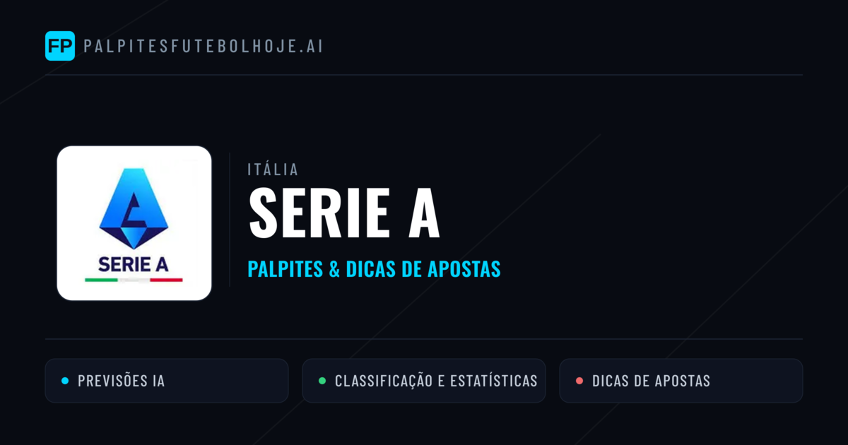 Palpites e Prognósticos de Futebol Itália Serie A