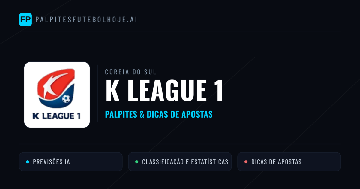 Palpites e Prognósticos de Futebol Coreia do Sul K League 1