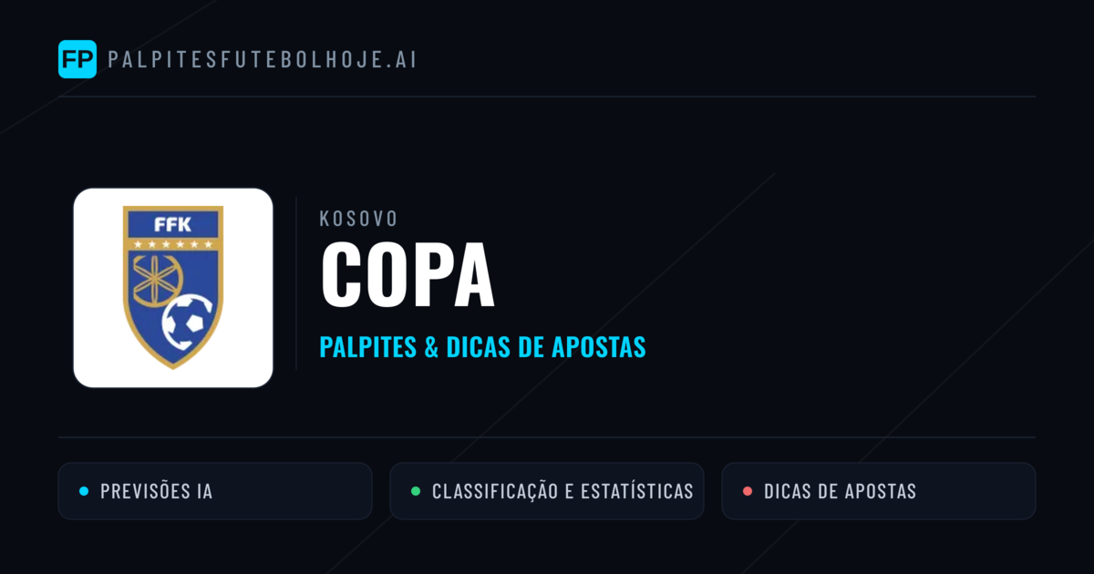 Palpites e Prognósticos de Futebol Kosovo Copa