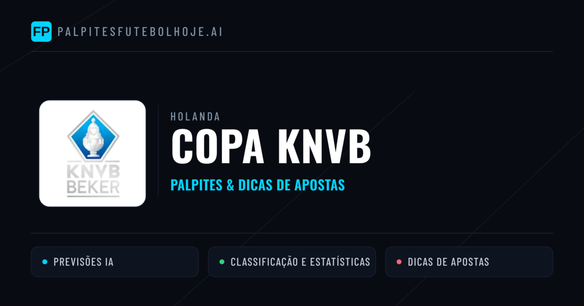 Palpites e Prognósticos de Futebol Holanda Copa KNVB