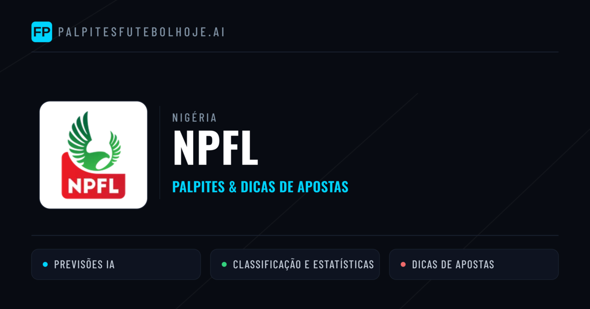 Palpites e Prognósticos de Futebol Nigéria NPFL