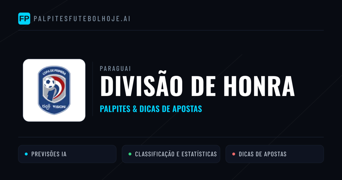 Palpites e Prognósticos de Futebol Paraguai Divisão de Honra