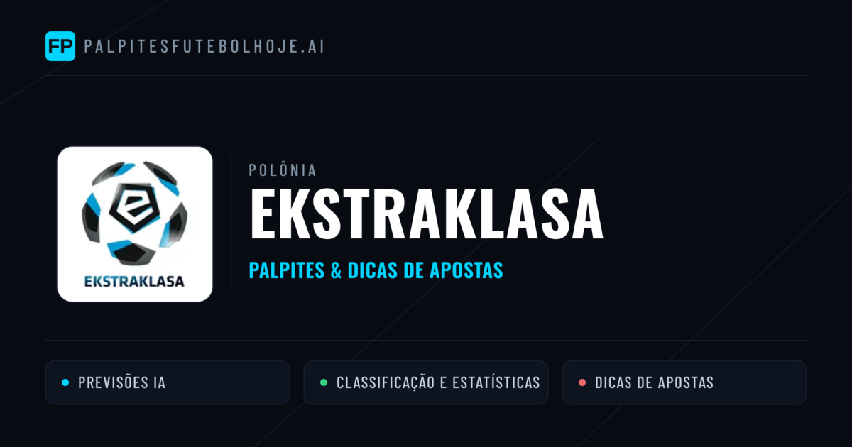 Palpites e Prognósticos de Futebol Polônia Ekstraklasa