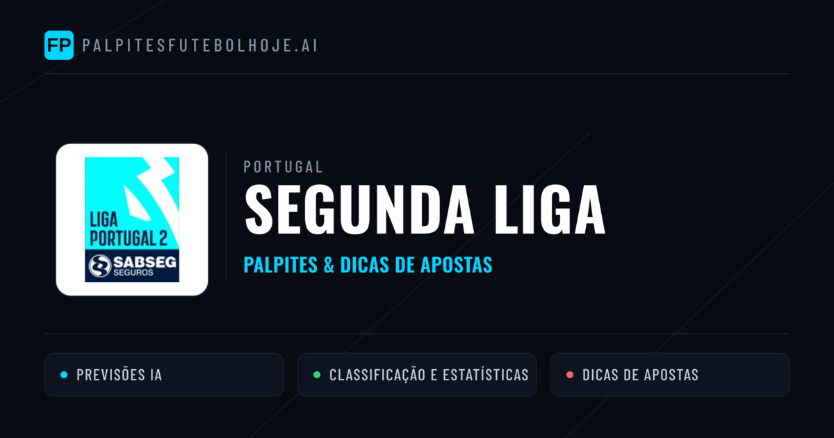 Palpites e Prognósticos de Futebol Portugal Segunda Liga