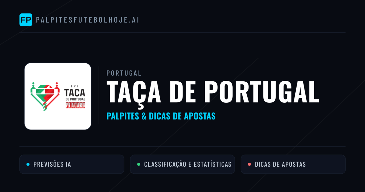 Palpites e Prognósticos de Futebol Portugal Taça de Portugal