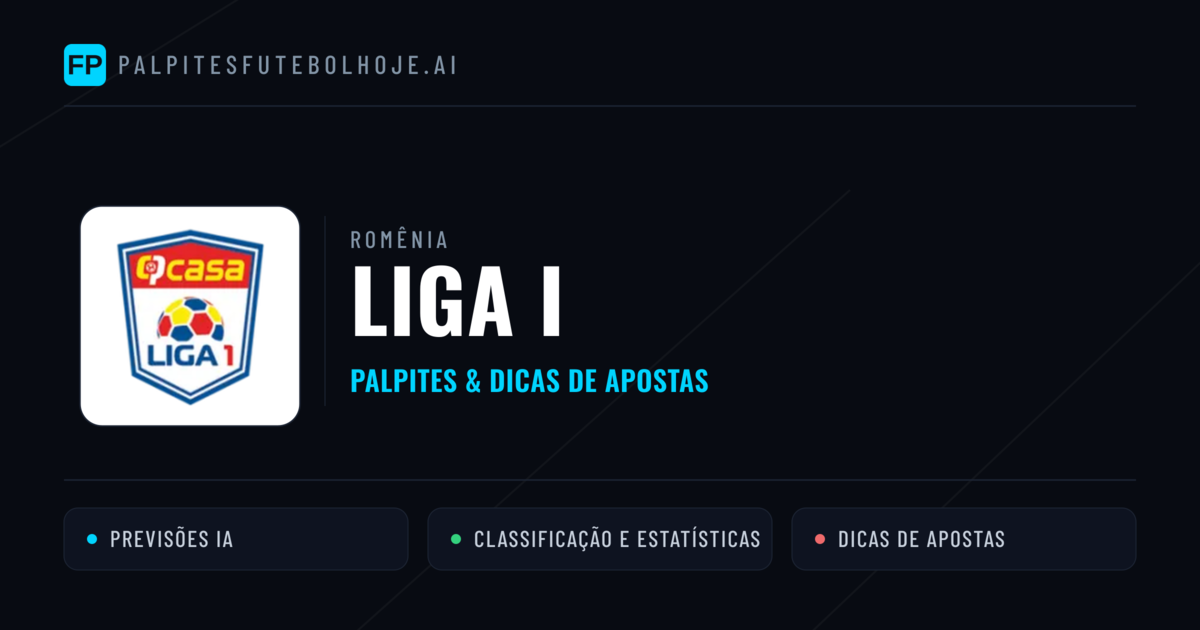 Palpites e Prognósticos de Futebol Romênia Liga I