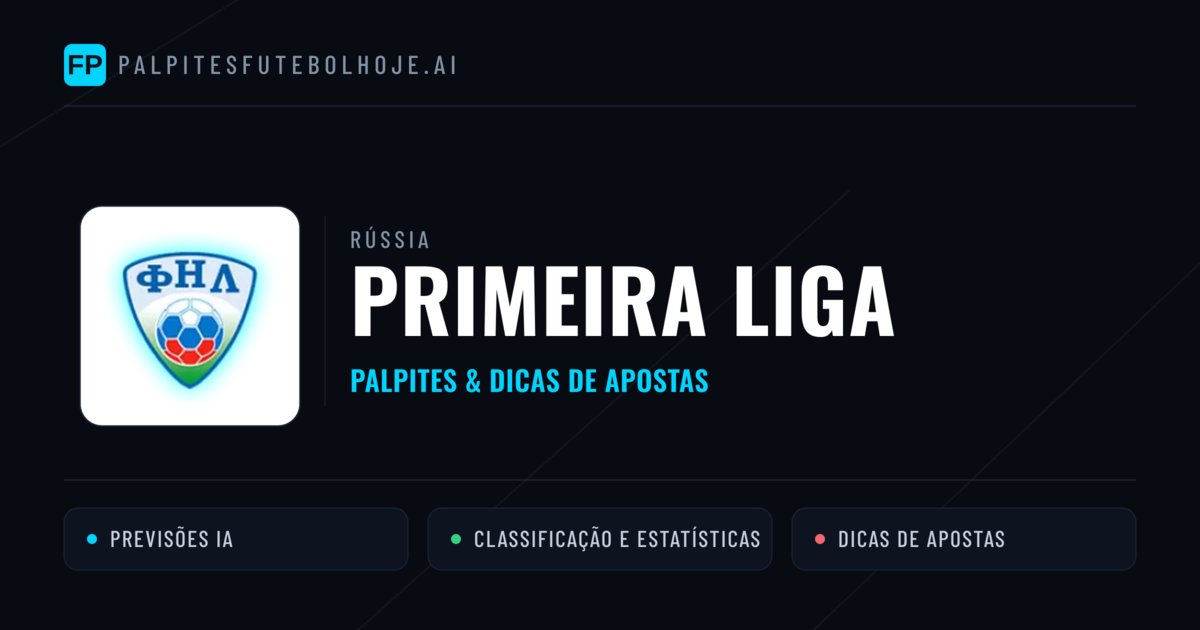 Palpites e Prognósticos de Futebol Rússia Primeira Liga