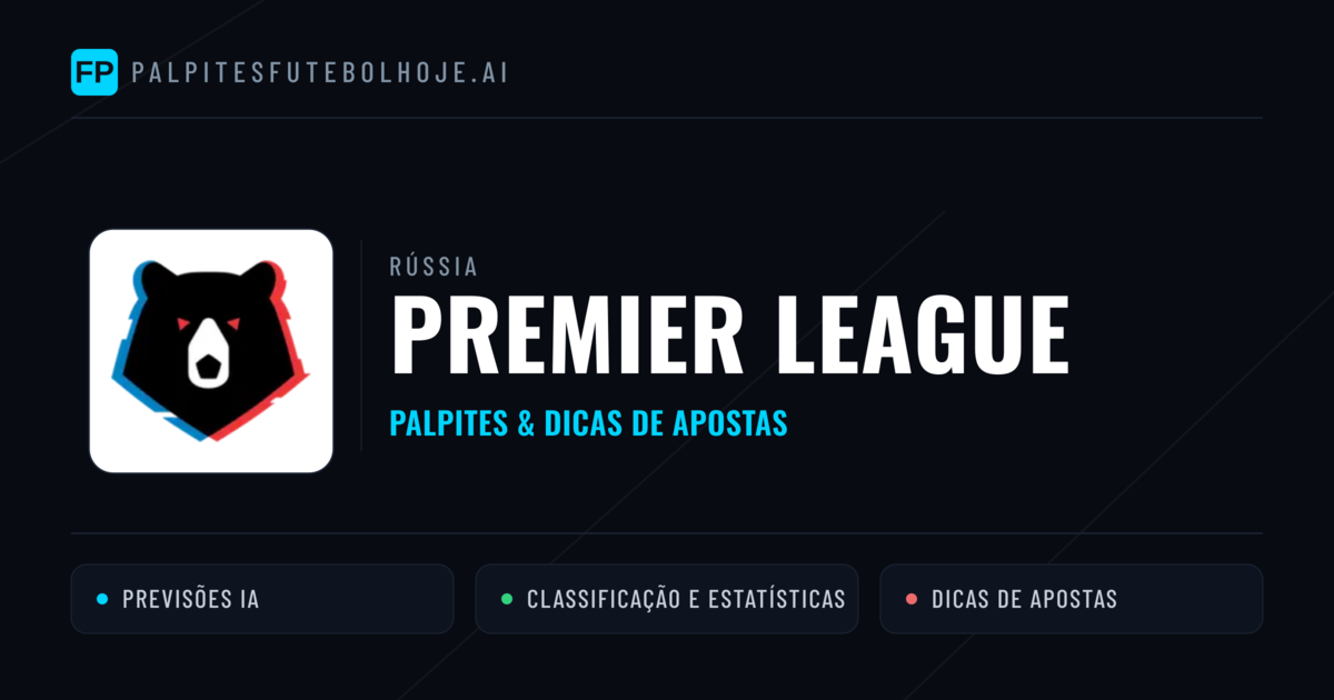 Palpites e Prognósticos de Futebol Rússia Premier League