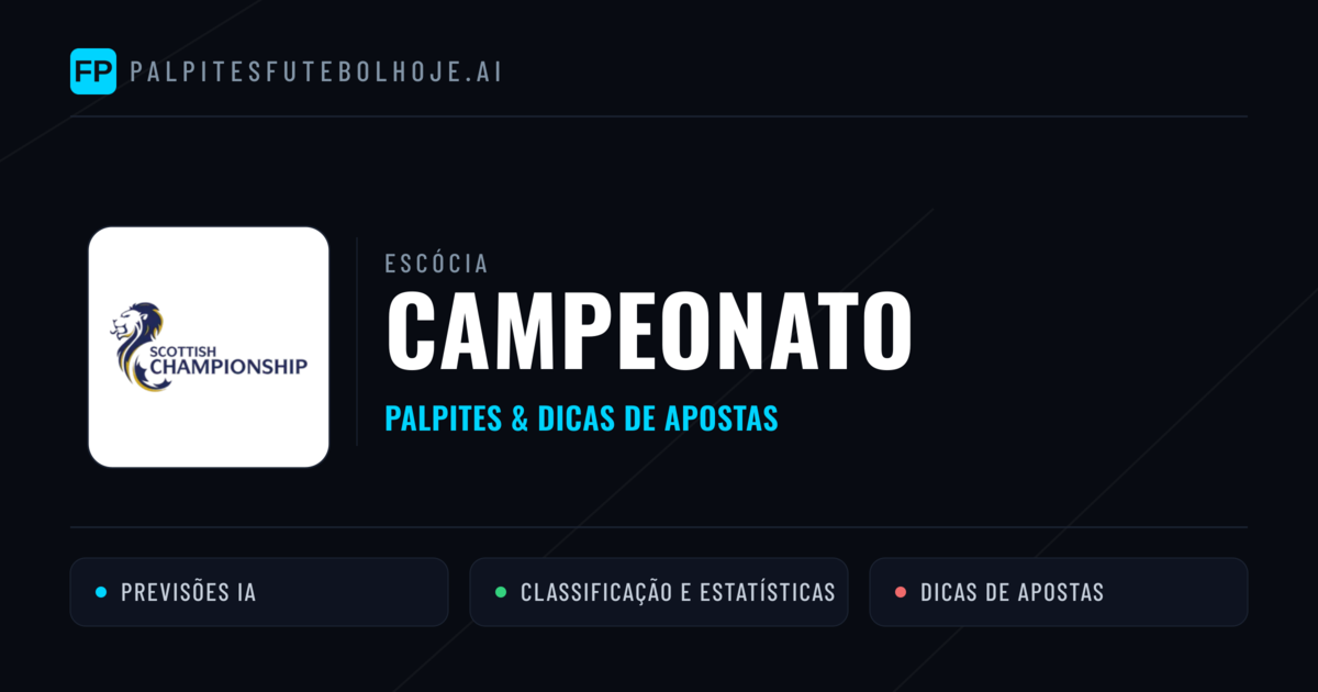 Palpites e Prognósticos de Futebol Escócia Campeonato