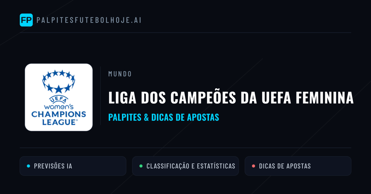 Palpites e Prognósticos de Futebol Liga dos Campeões da UEFA Feminina
