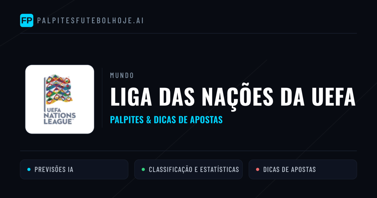 Palpites e Prognósticos de Futebol Liga das Nações da UEFA