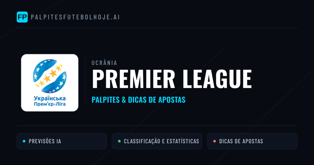 Palpites e Prognósticos de Futebol Ucrânia Premier League